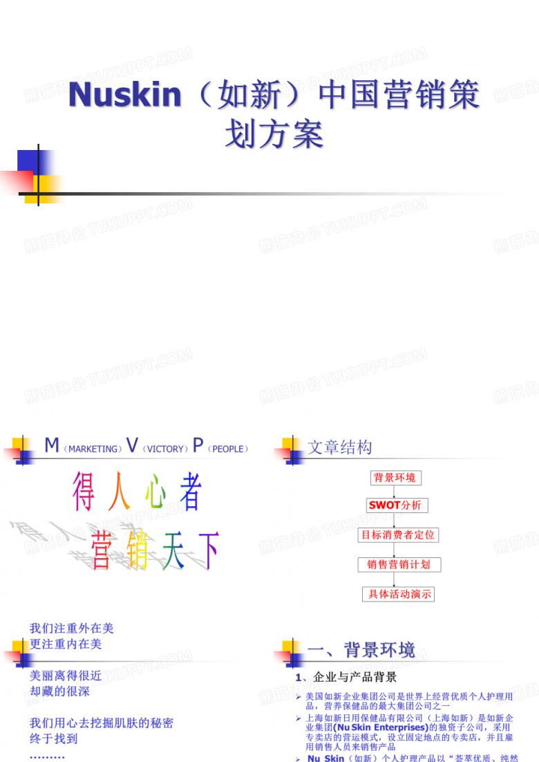 某化妆品营销策划方案(PPT 51张)