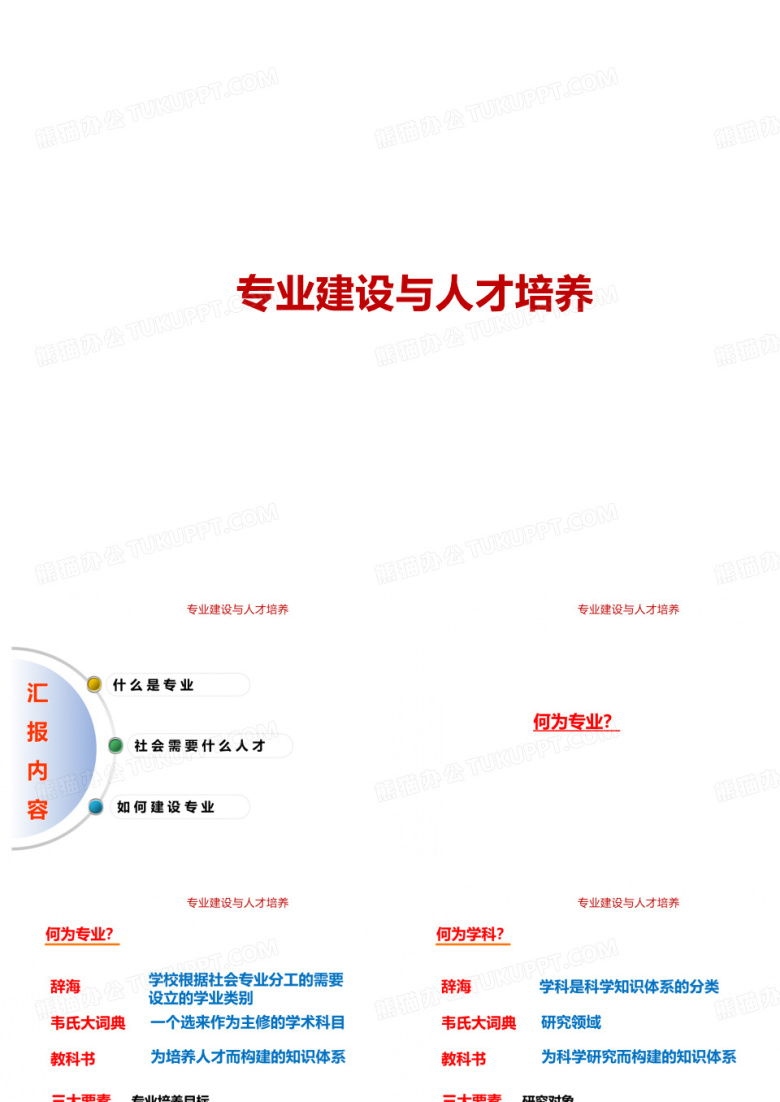 专业建设与人才培养