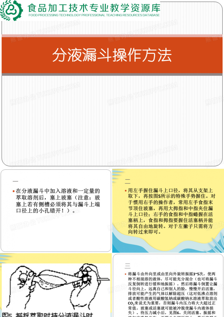 【推选】重金属检测 分液漏斗操作方法PPT资料