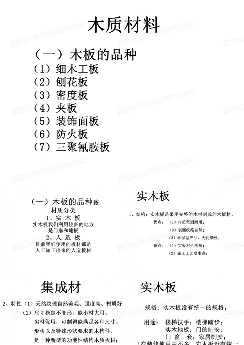木质材料