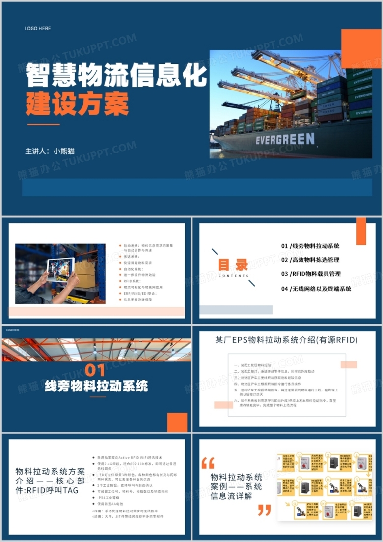 智慧物流信息化建设方案PPT模板