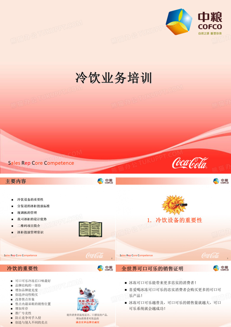 中粮可口可乐业务员培训资料 冷饮业务(38页)