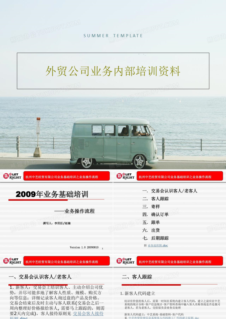 外贸公司业务内部培训资料共25页文档