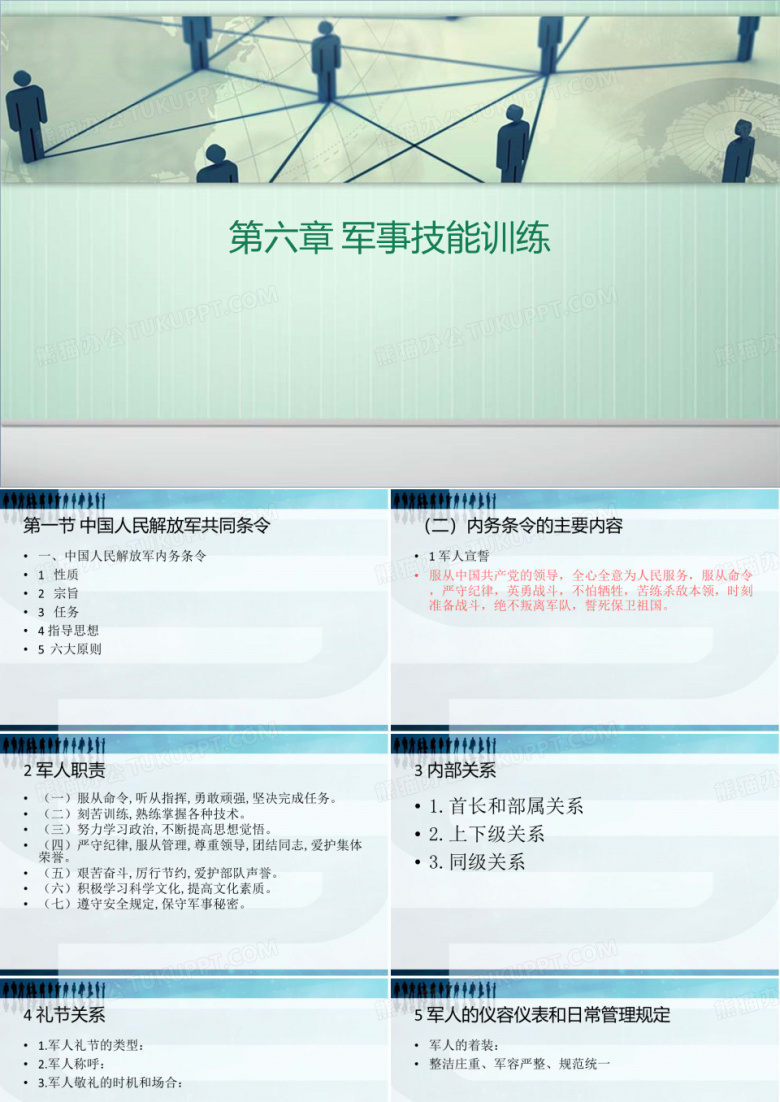 大学生军事理论 第六章 军事技能训练