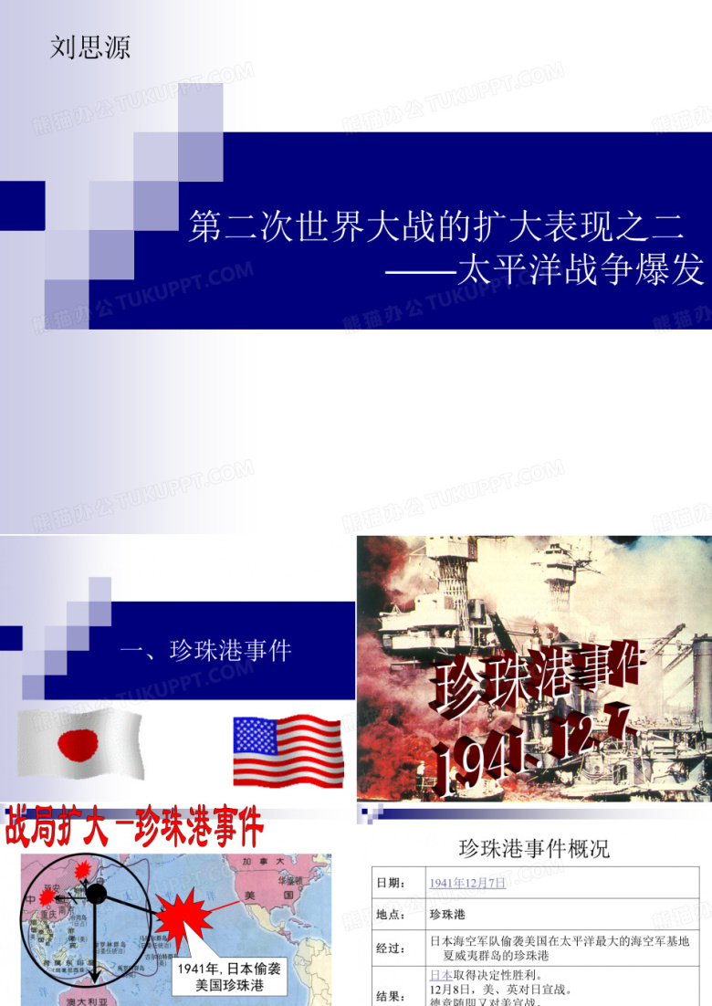 第二次世界大战之太平洋战争ppt
