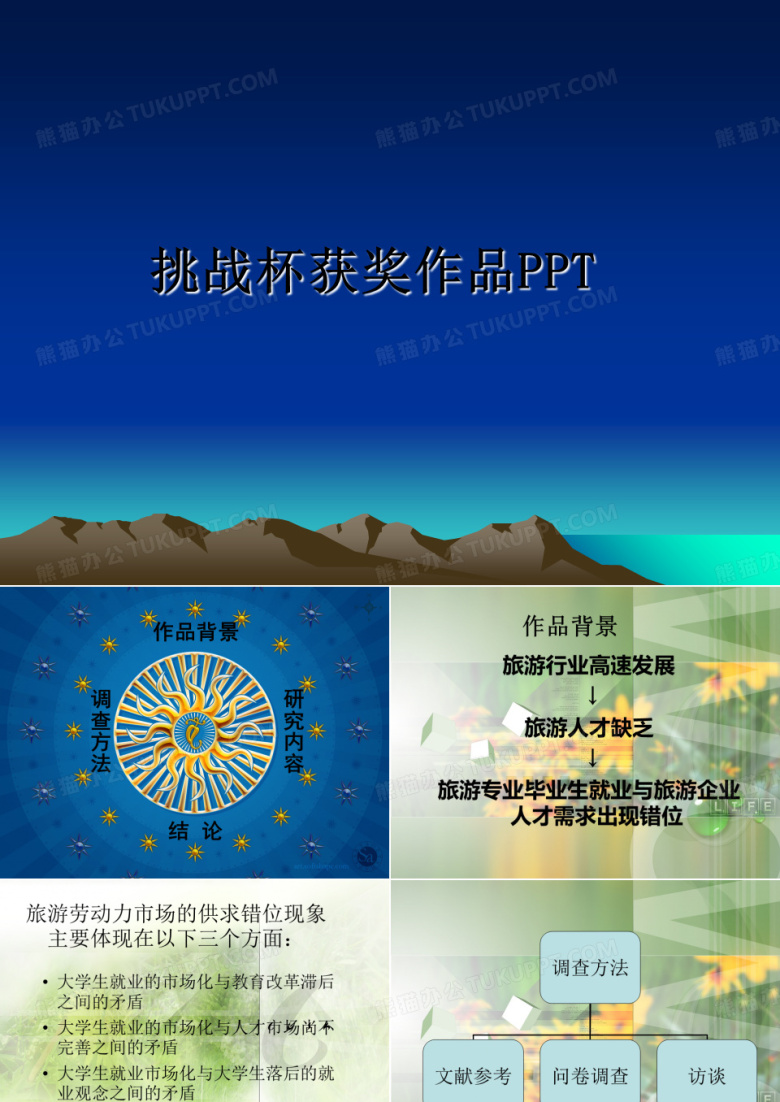 【精编】挑战杯获奖作品PPT幻灯片
