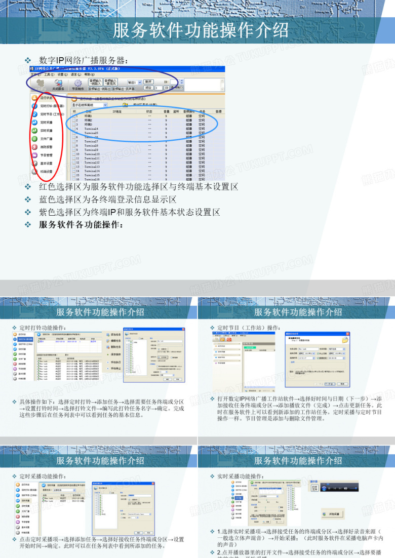 世邦数字IP网络广播服务软件功能介绍教材