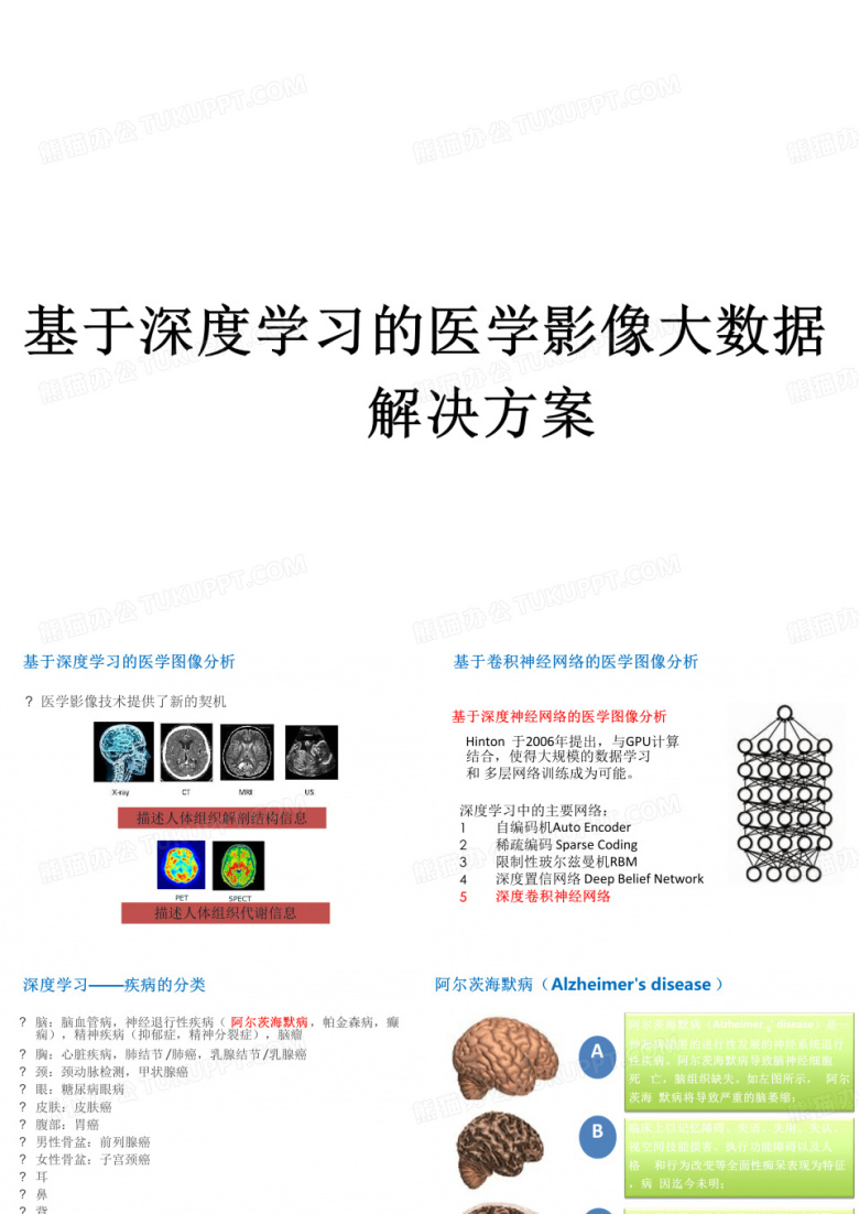 基于深度学习的医学影像大数据解决方案PPT