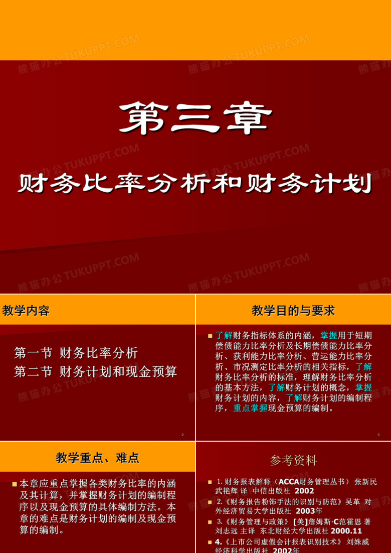 财务比率分析与财务计划