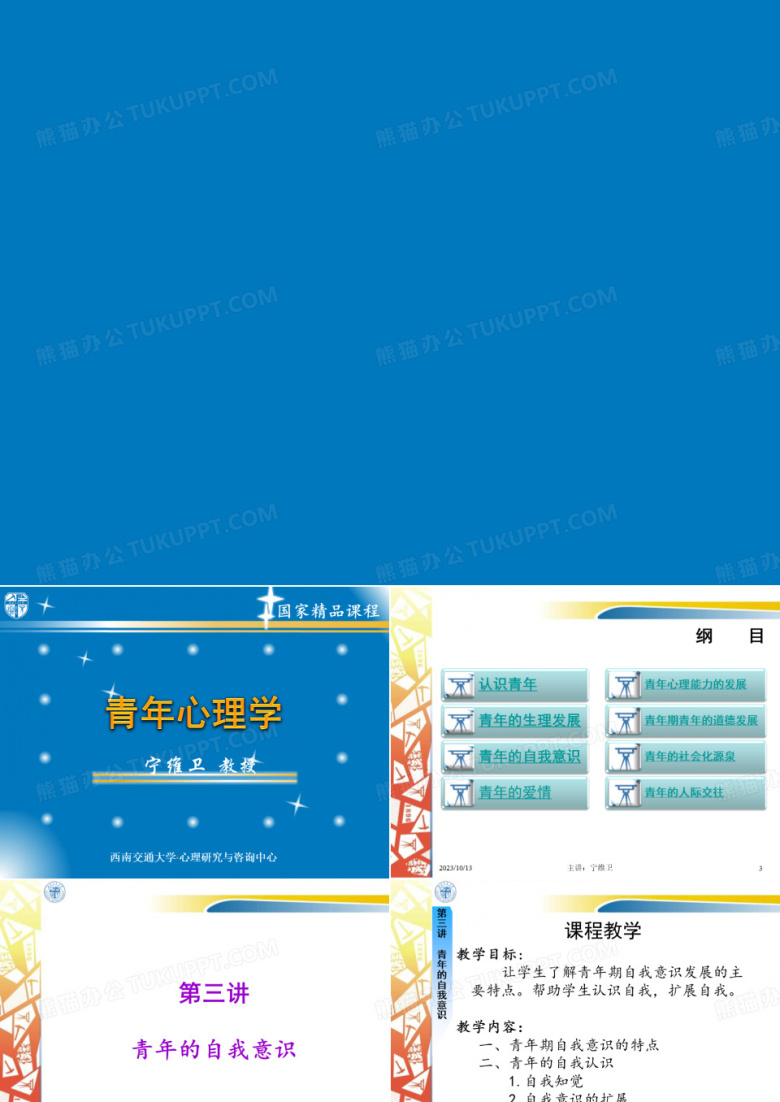 《青年心理学》第三讲 青年的自我意识