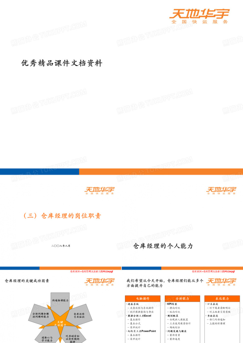 仓库主管仓库经理岗位职责-精选