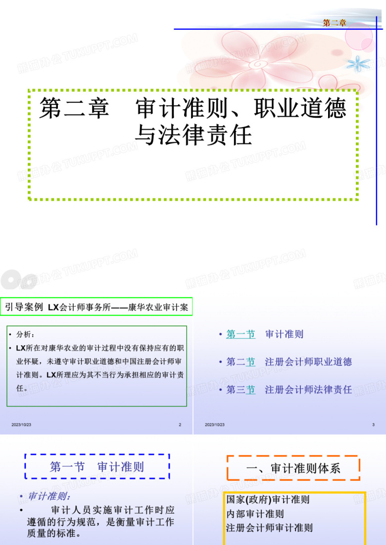 审计准则职业道德与法律责任