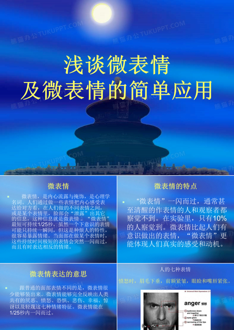 浅谈微表情及微表情的简单应用