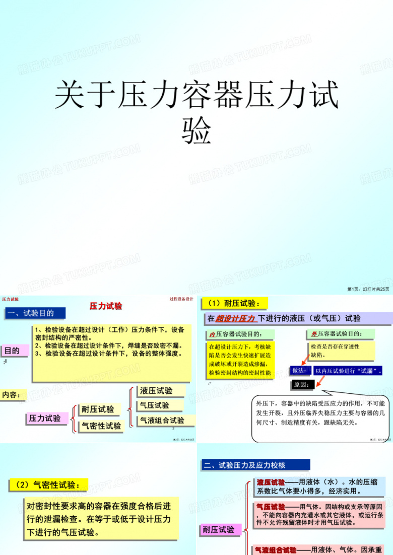 压力容器压力试验