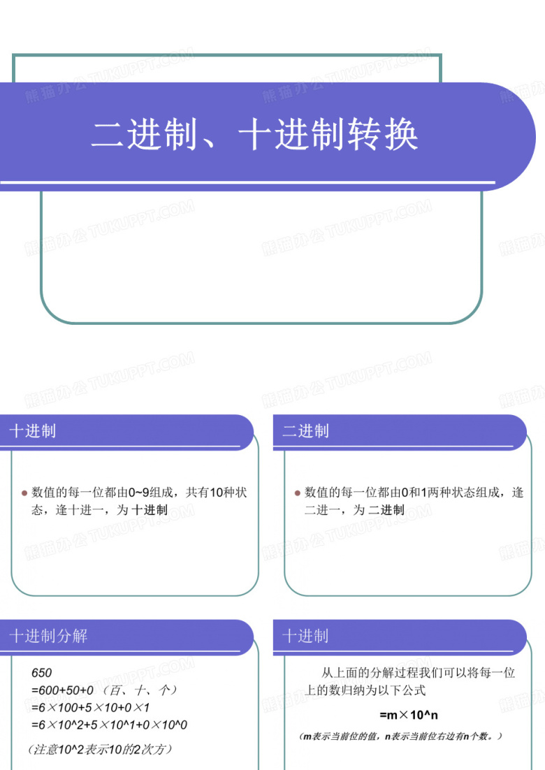 二进制、十进制转换