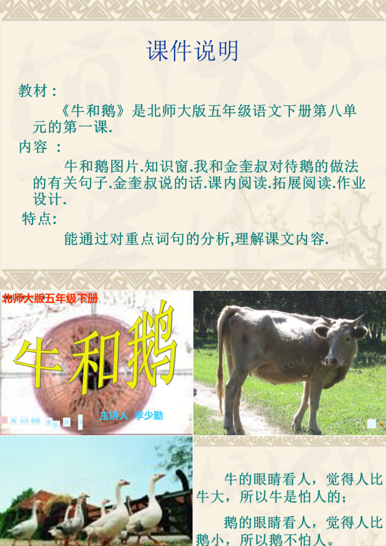 牛和鹅kejian