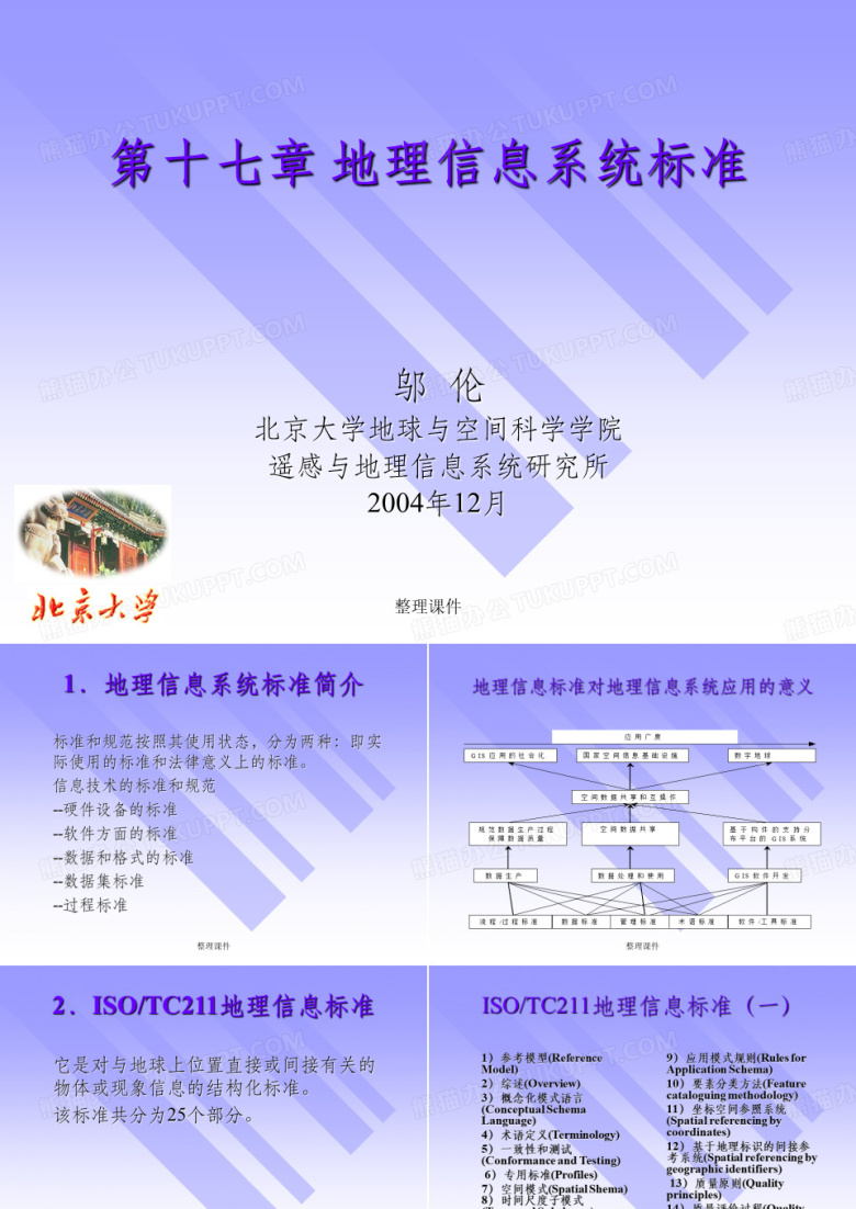地理信息系统概论地理信息系统标准