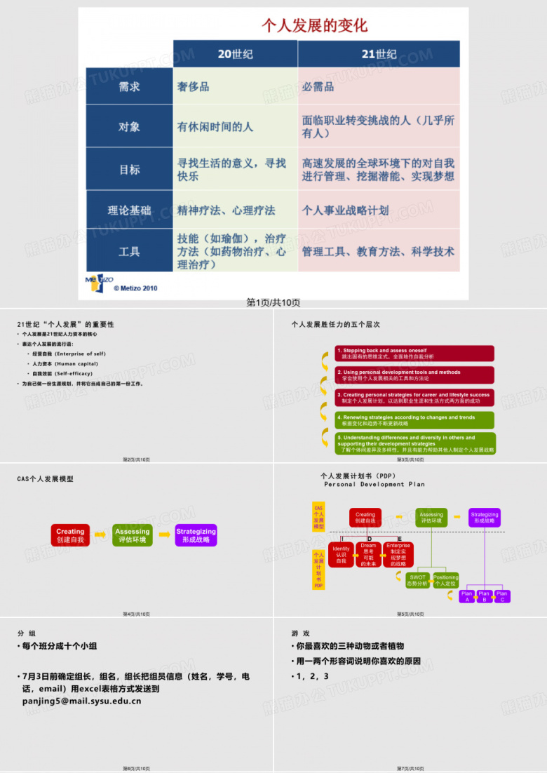 个人发展计划一