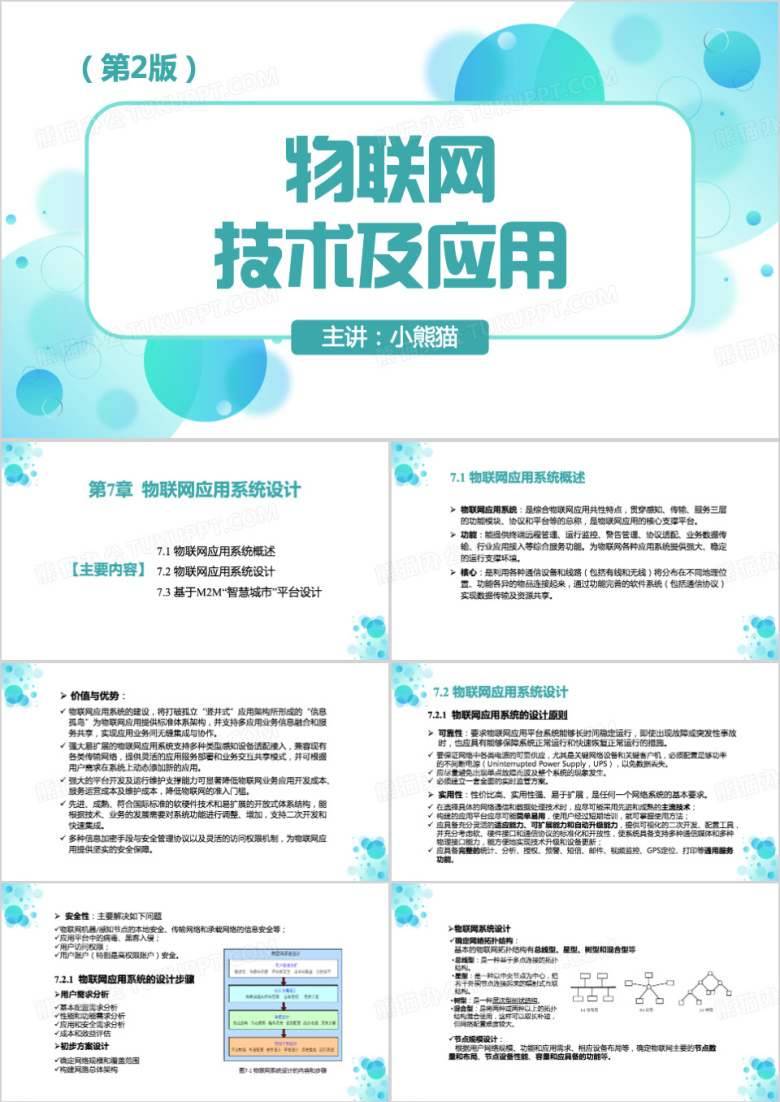 物联网技术及应用PPT模板