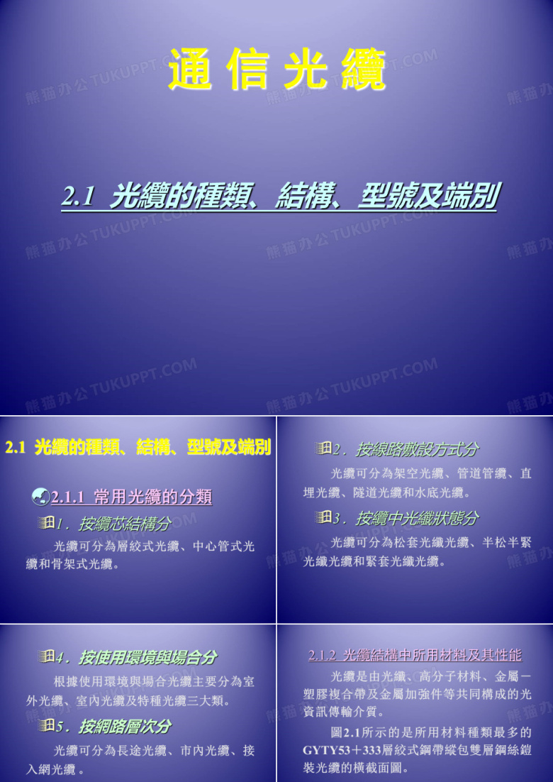 光缆通信工程-通信光缆
