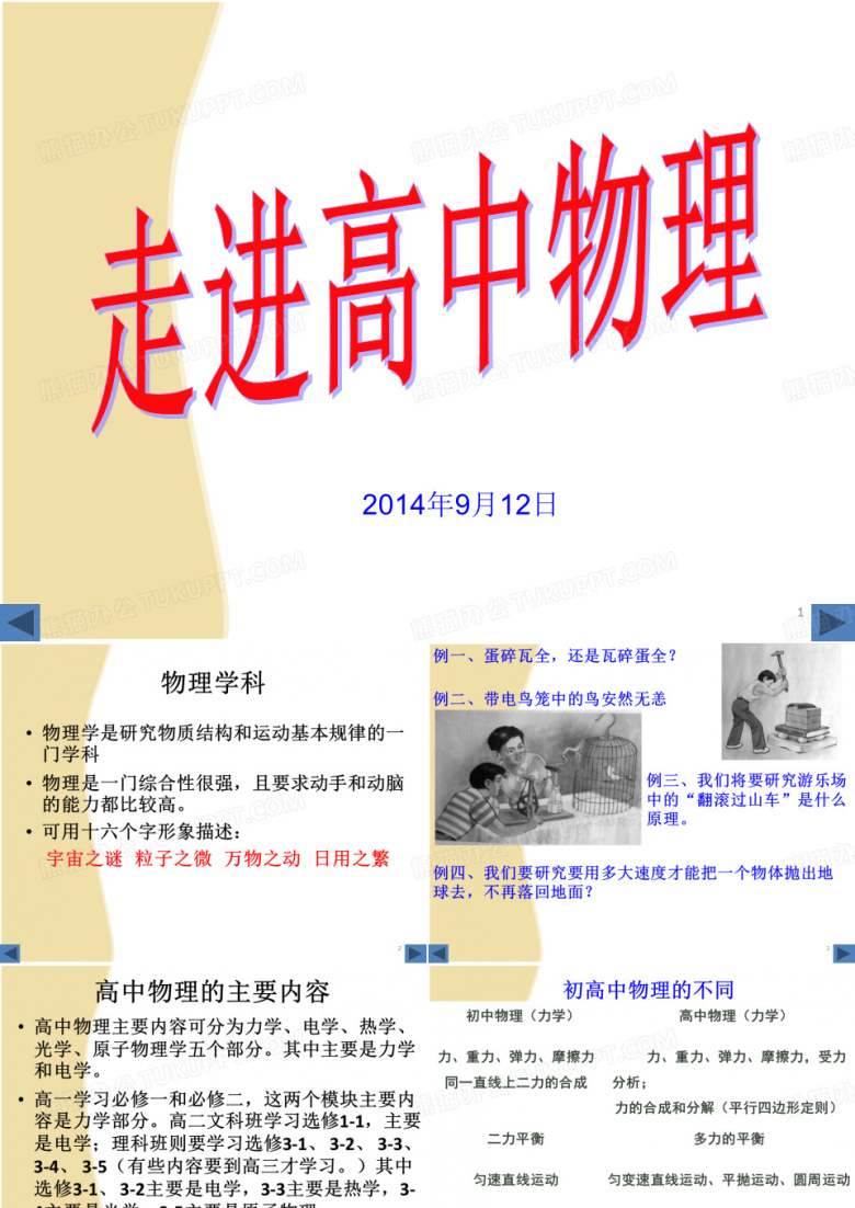 高中物理第一课
