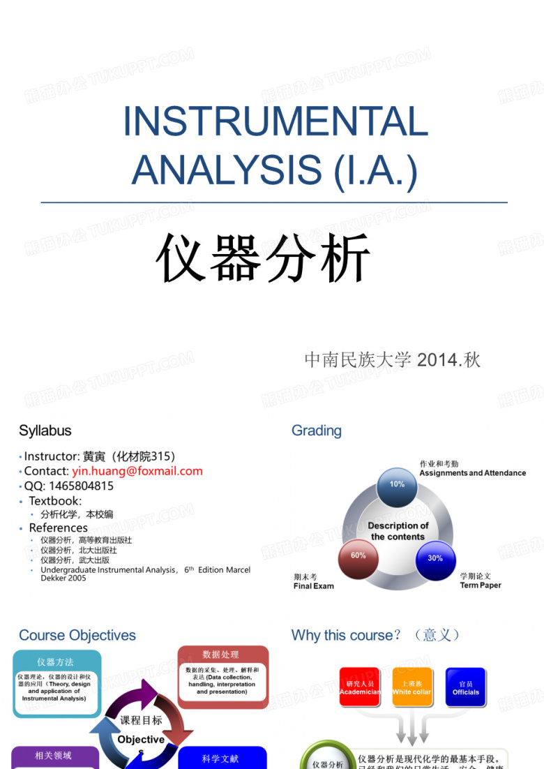 仪器分析课件仪器分析00-介绍