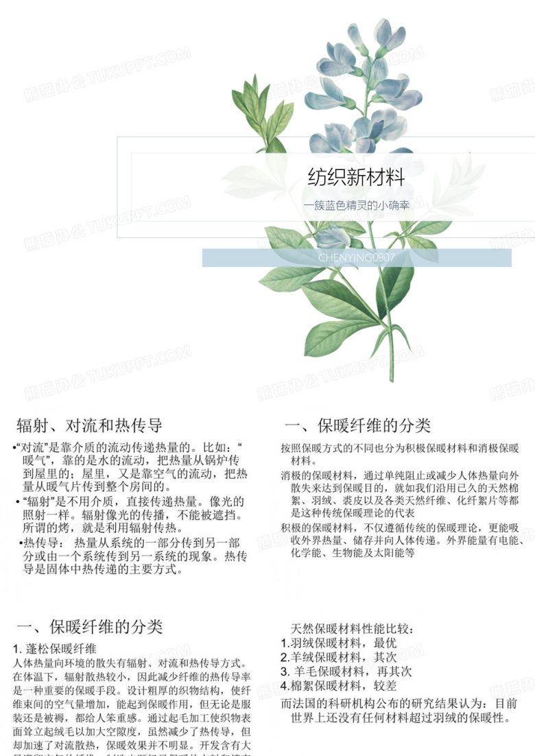 纺织新材料