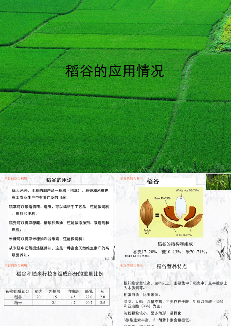 稻谷的综合利用