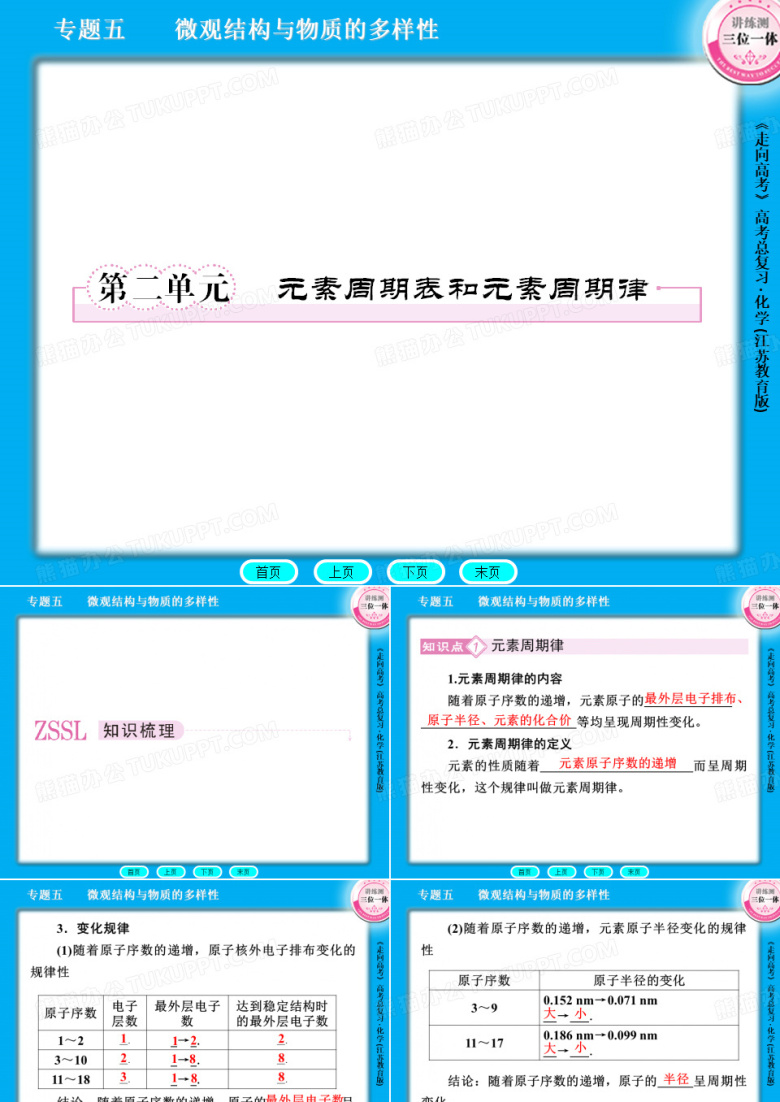 元素周期表与元素周期律