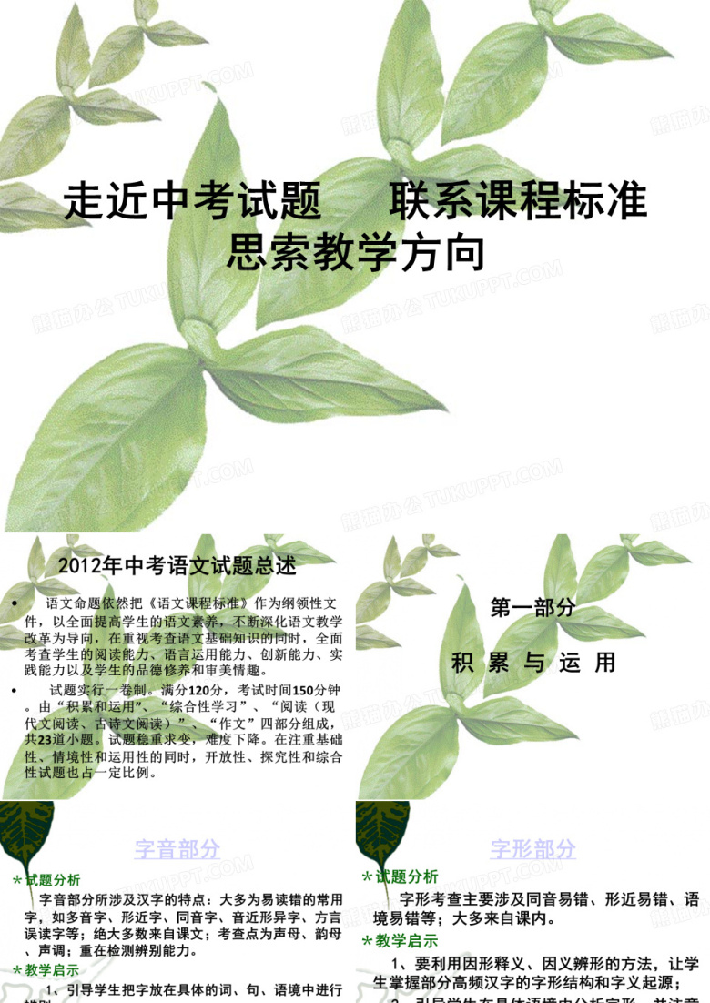 中考试题分析
