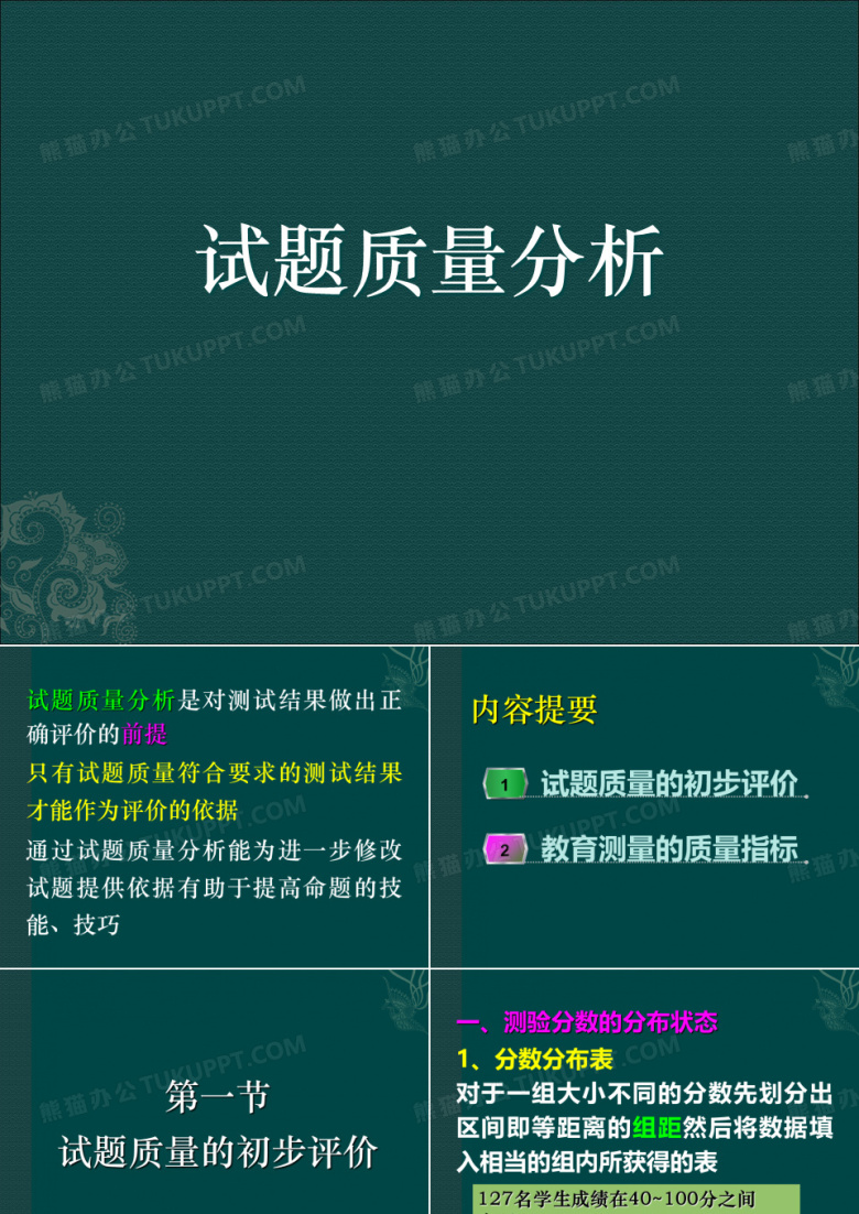 试题质量分析