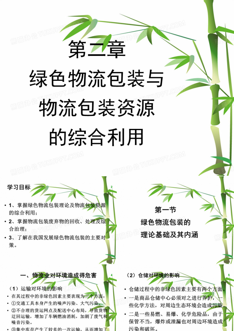 第二章  绿色物流包装与物流包装