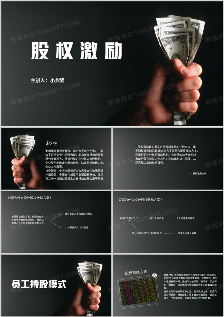 公司企业股权激励培训课件PPT模板
