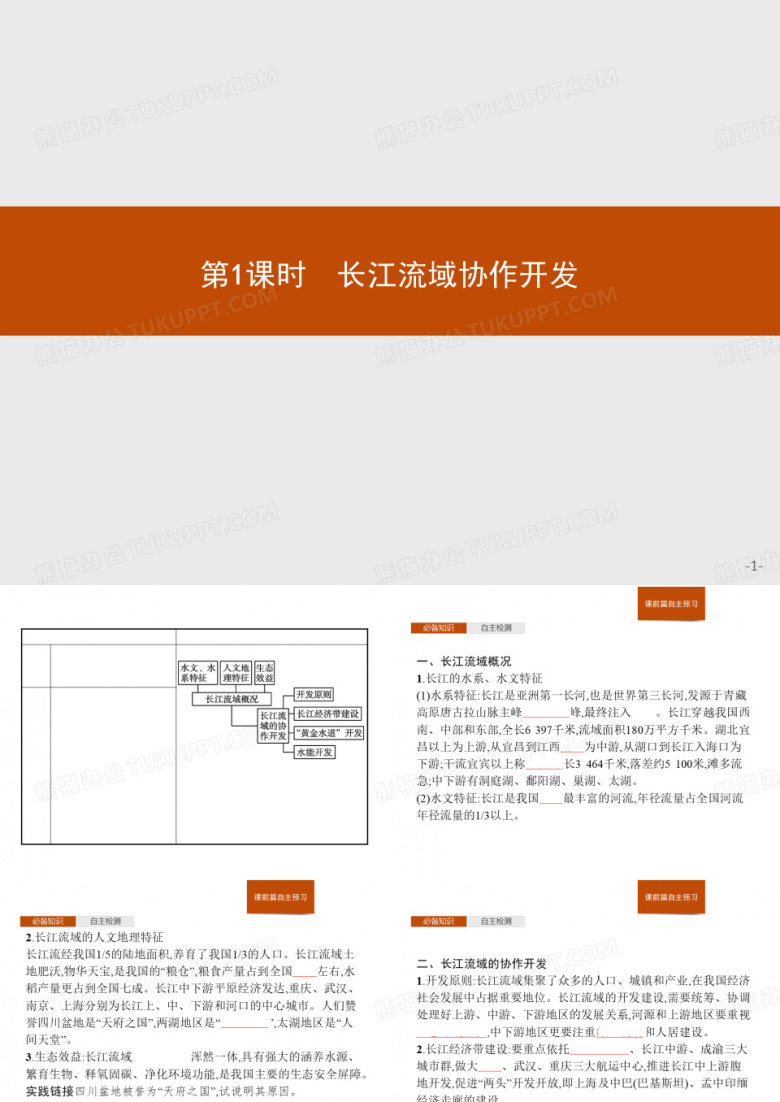 选择性必修二《长江流域协作开发与环境保护》长江流域协作开发第1课时