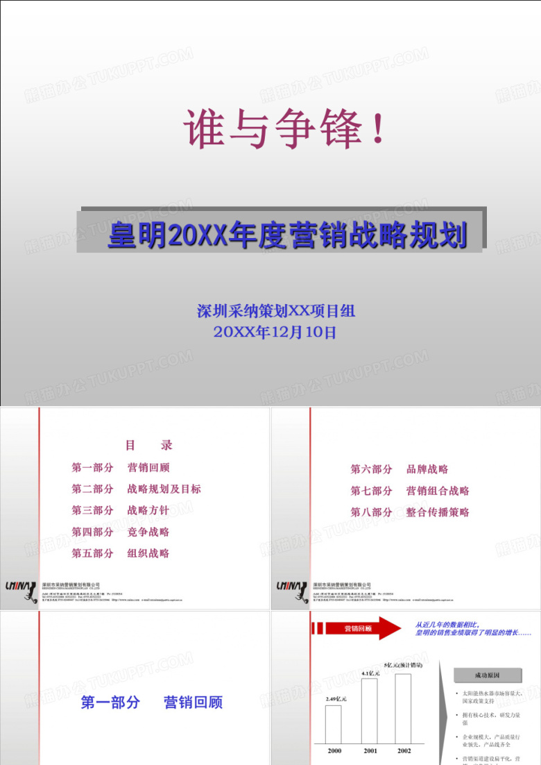 皇明太阳能年度营销战略规划