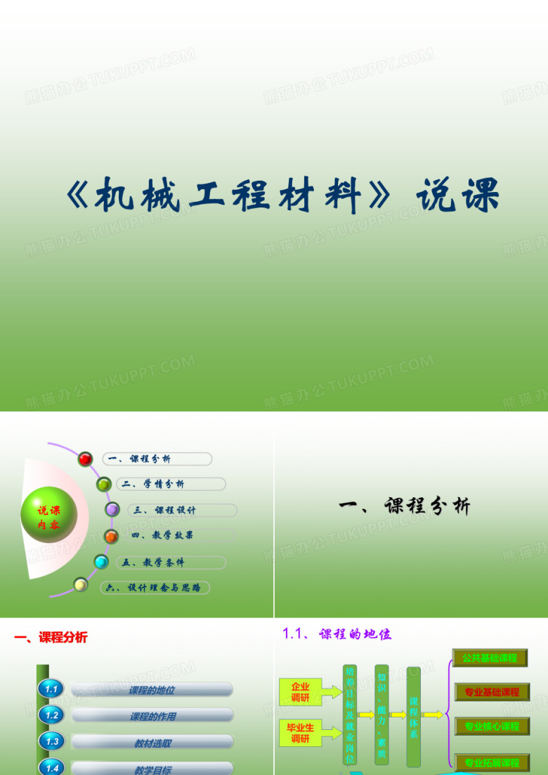 机械工程材料说课