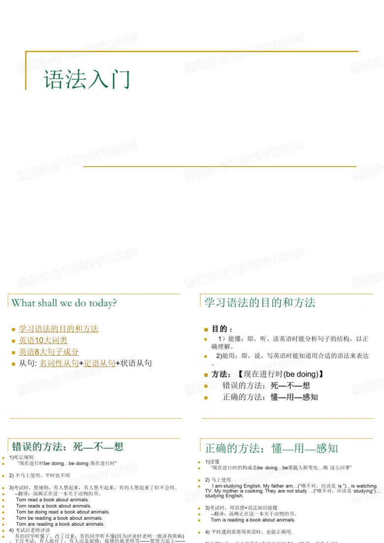 英语语法语法入门课件