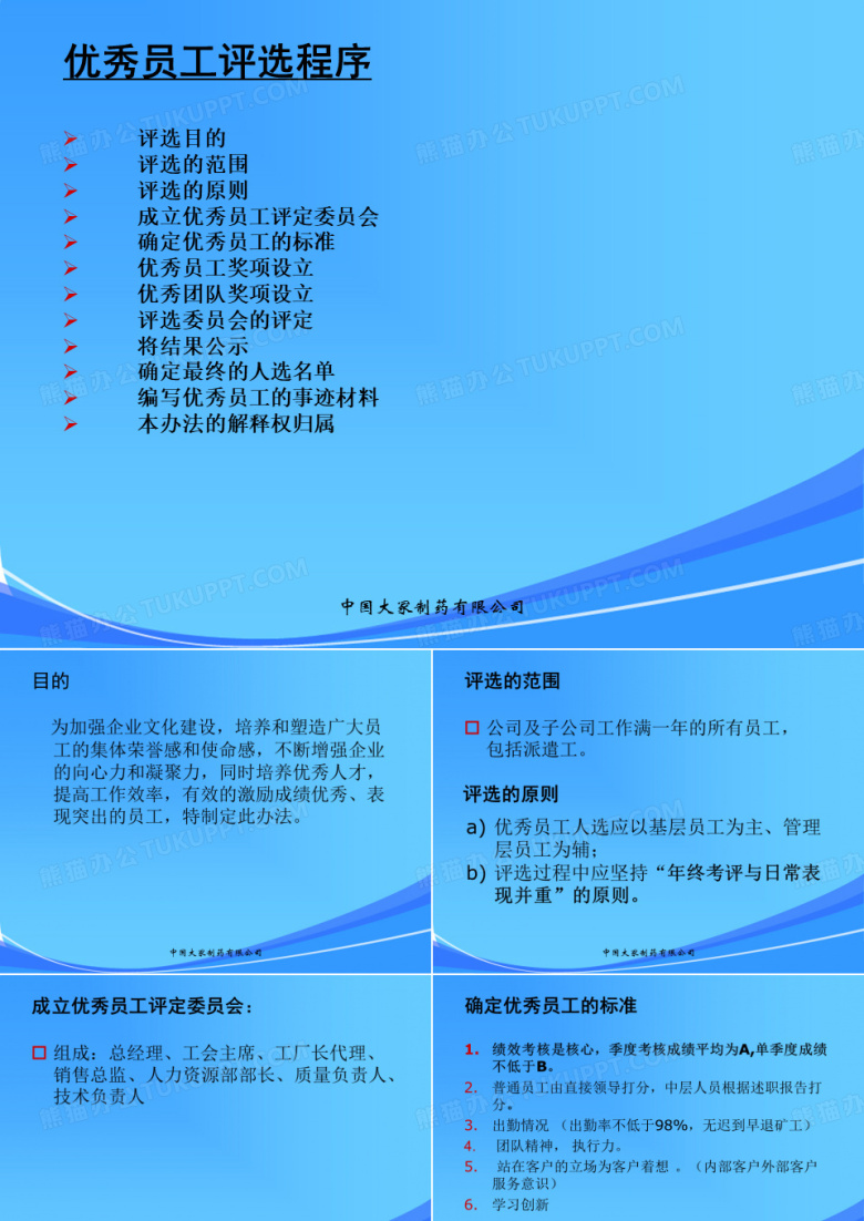 年度优秀员工评选方案(1)