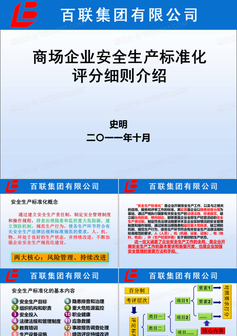 商场企业安全生产标准化评分细则介绍