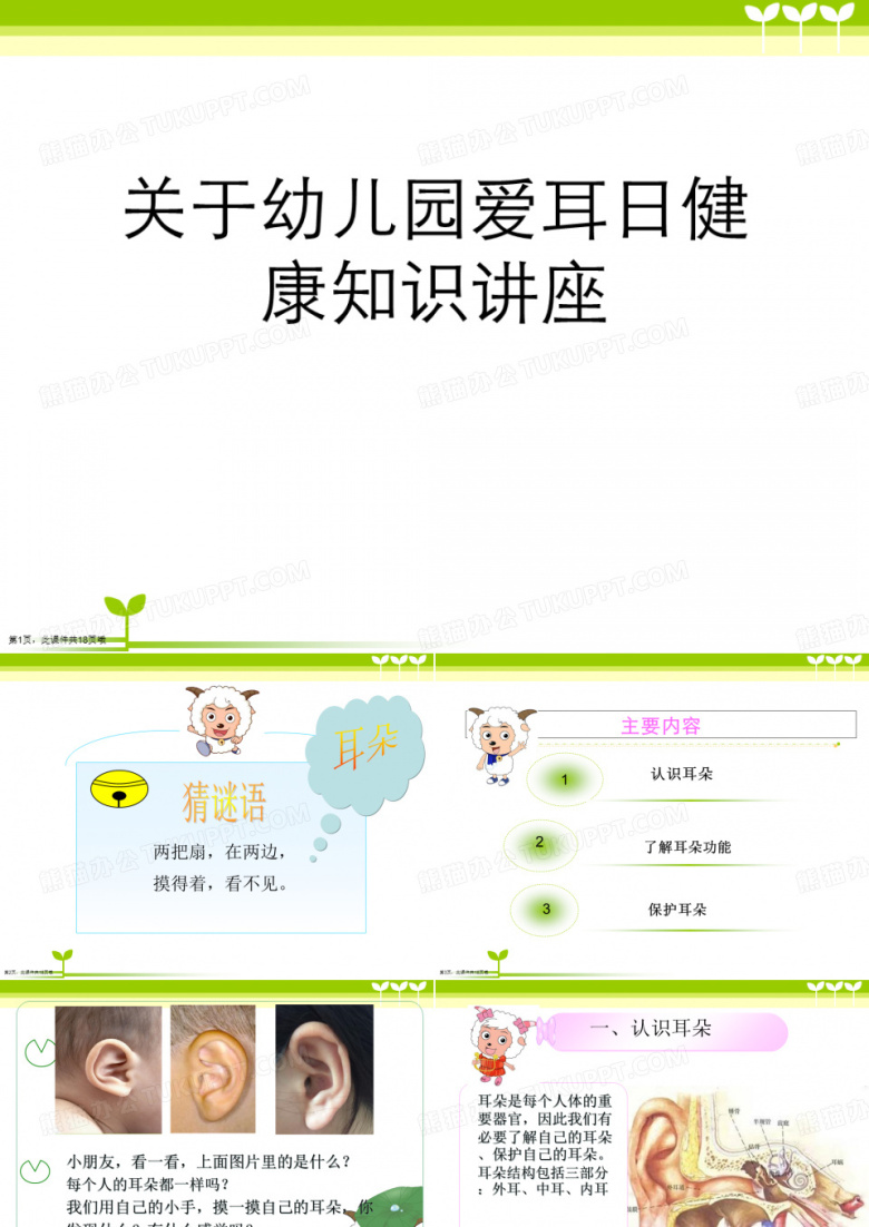 幼儿园爱耳日健康知识讲座课件