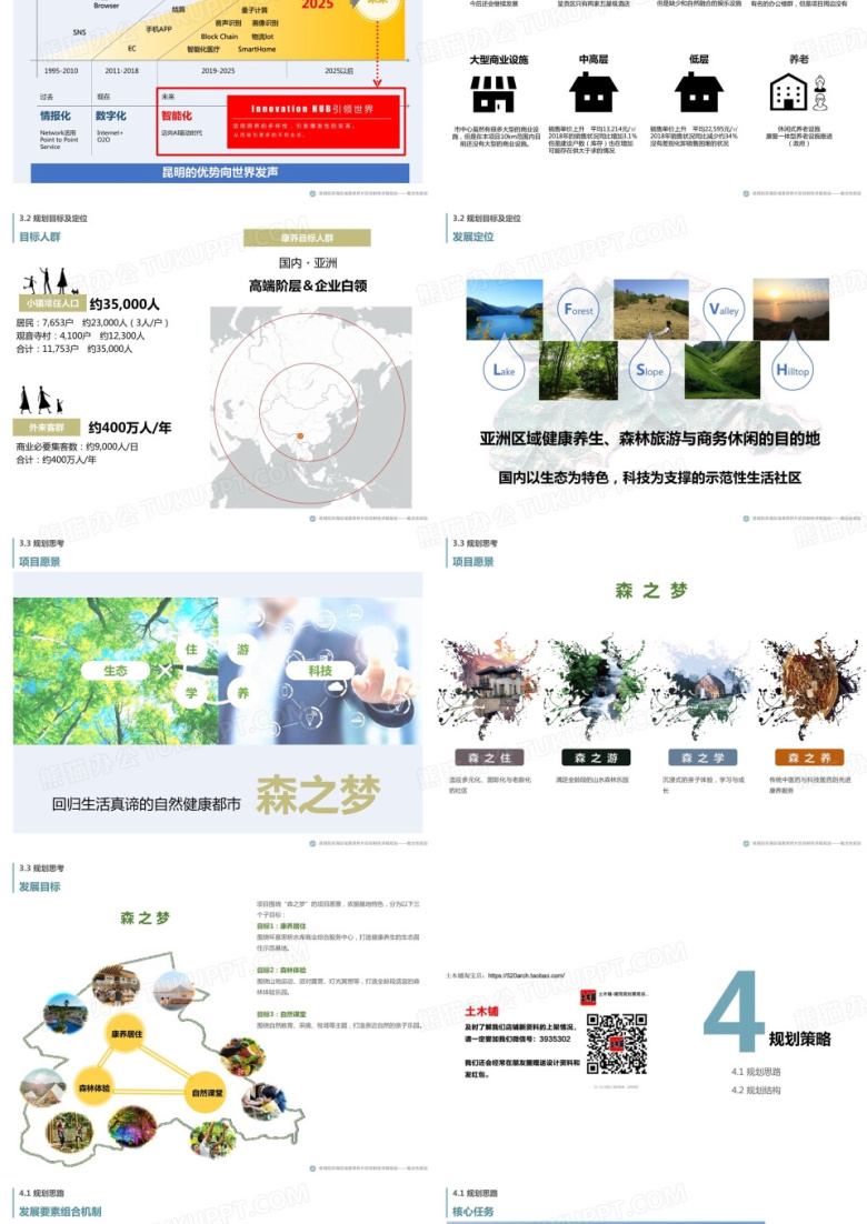 文旅生态康养小镇项目规划方案设计PPT模板下载_编号opyynveg_熊猫办公