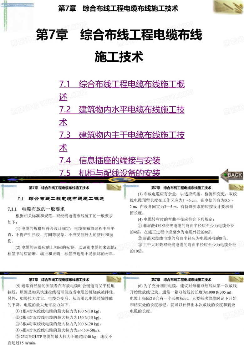 综合布线第二版07章