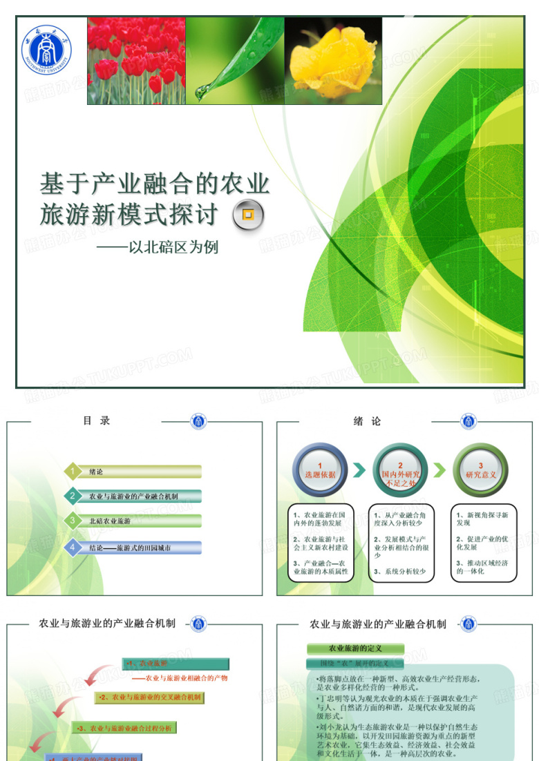 基于产业融合的农业旅游发展 ppt