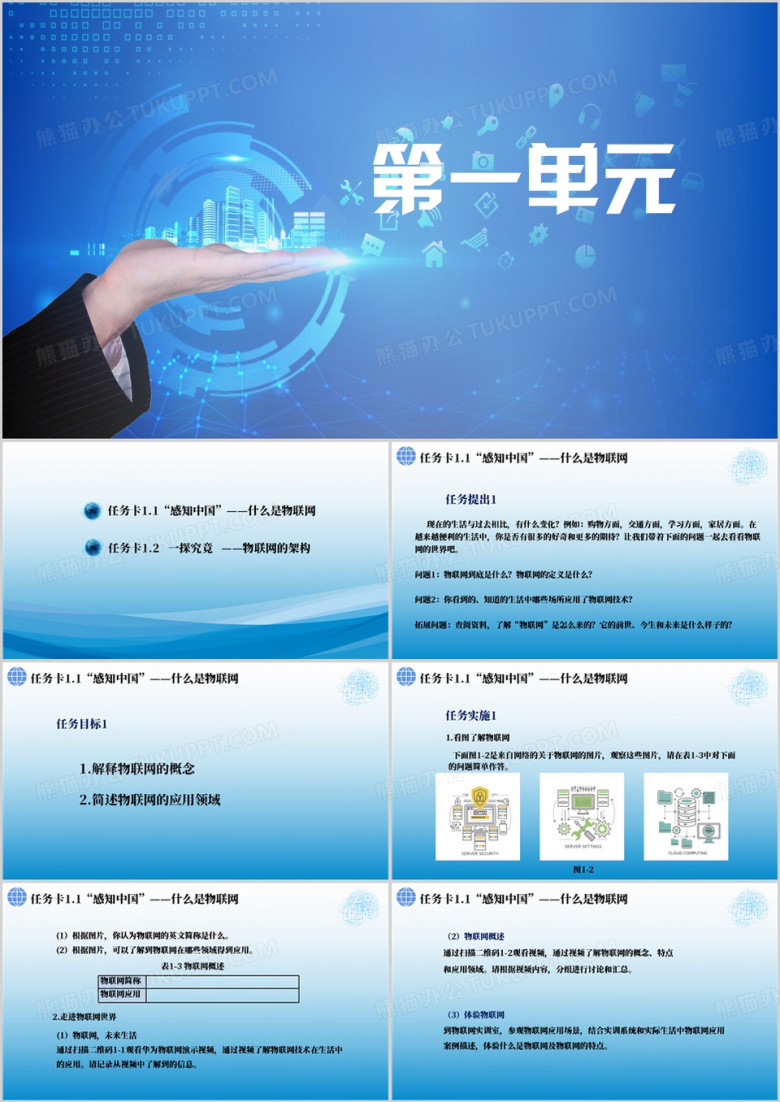 物联网应用基础PPT模板