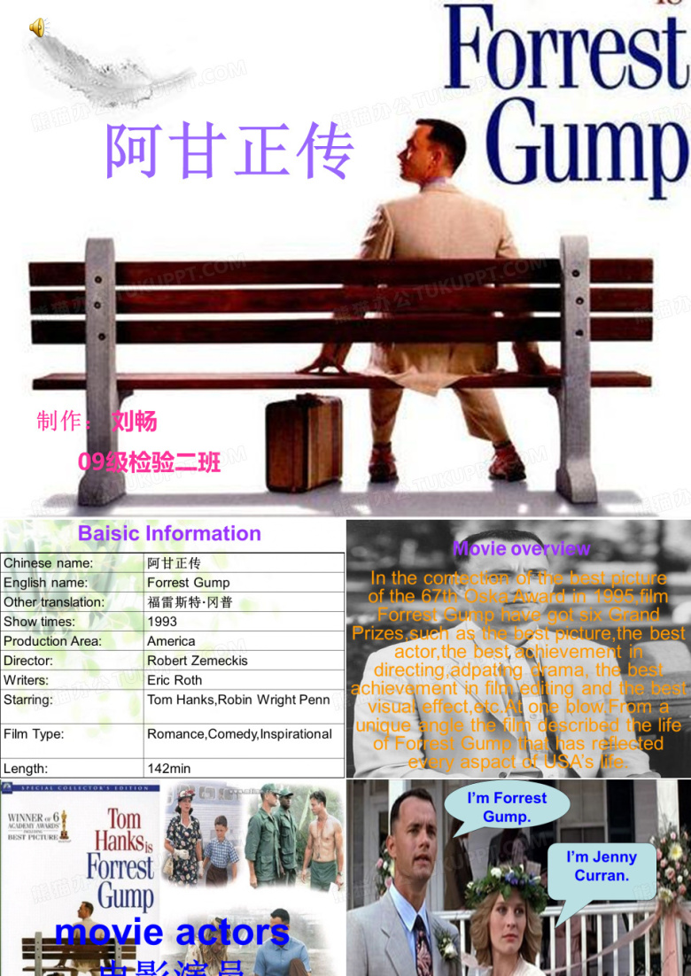 阿甘正传英文介绍