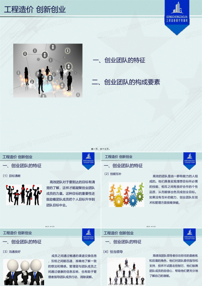2021工程造价专业《创业团队的特征与人员构成》