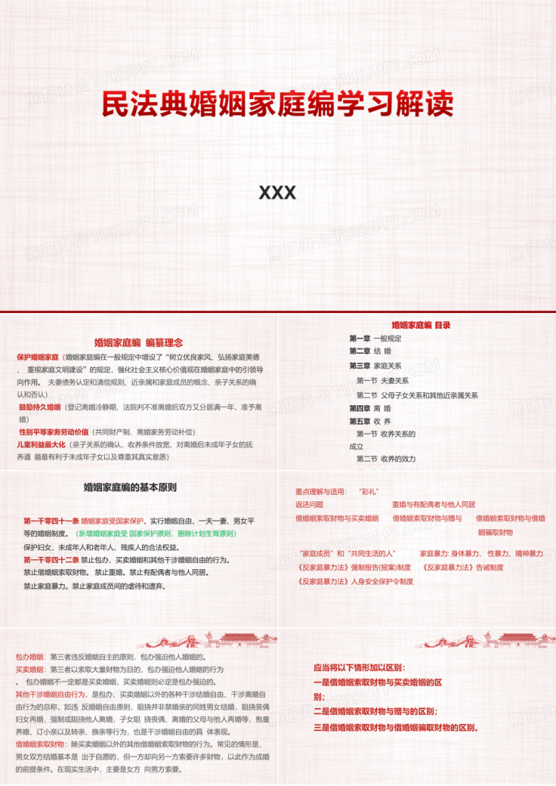 民法典婚姻家庭编学习解读1--一般规定
