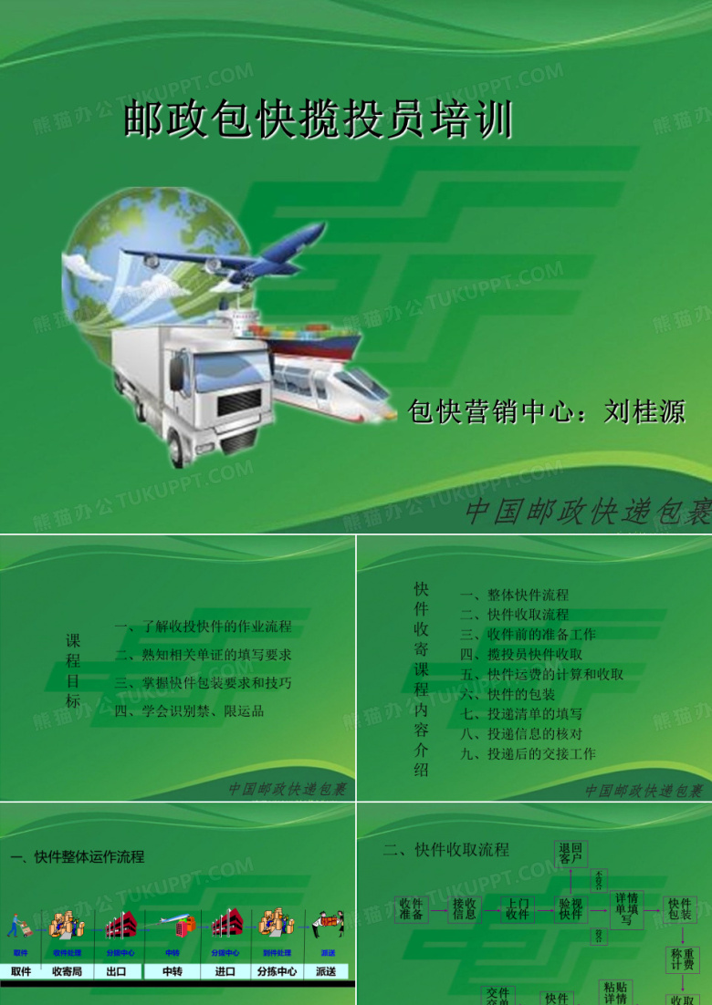 中国邮政快递业务员快件收派培训