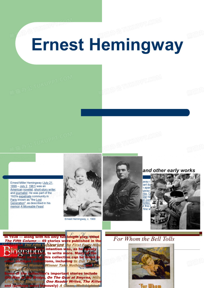 海明威英文介绍 Hemingway