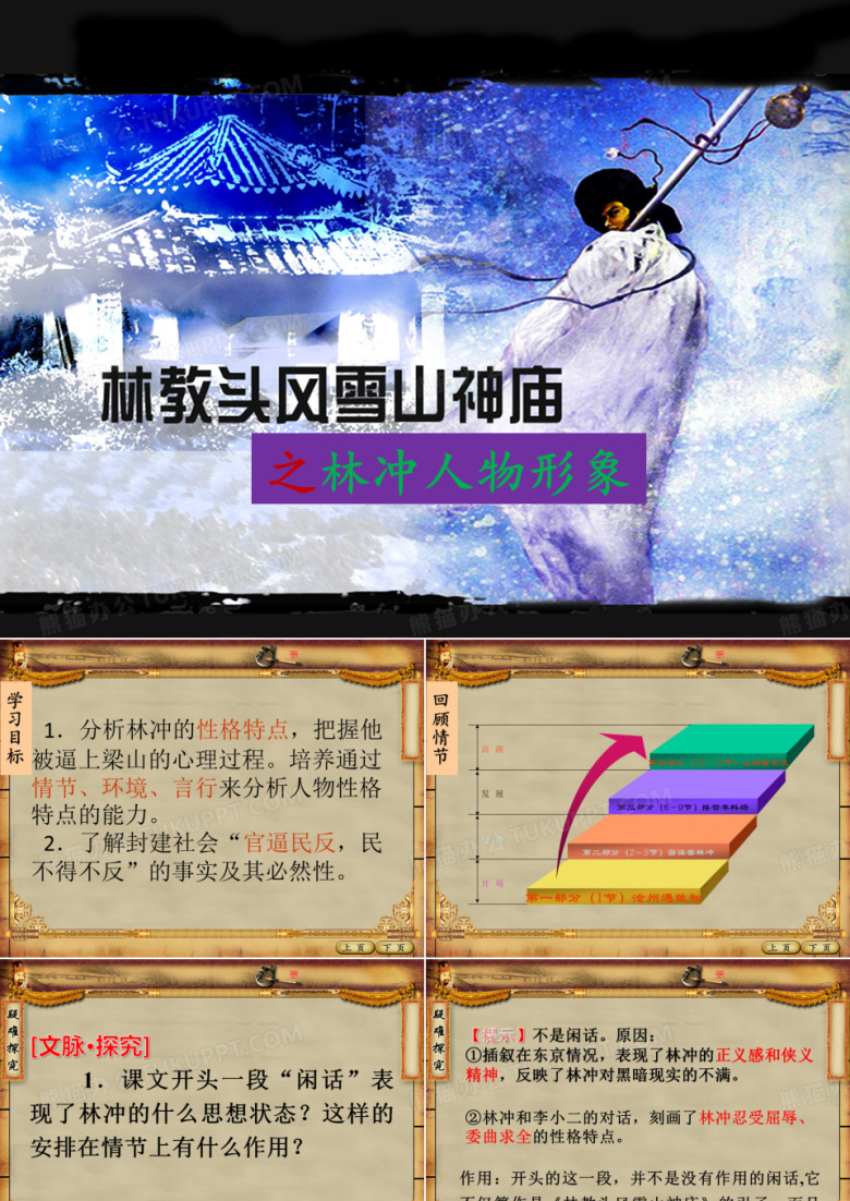 林教头风雪山神庙之林冲人物形象